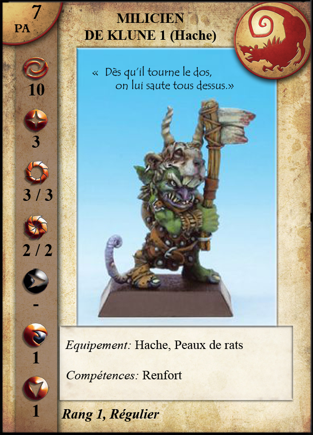 Milicien de Klûne 1 (Hache)